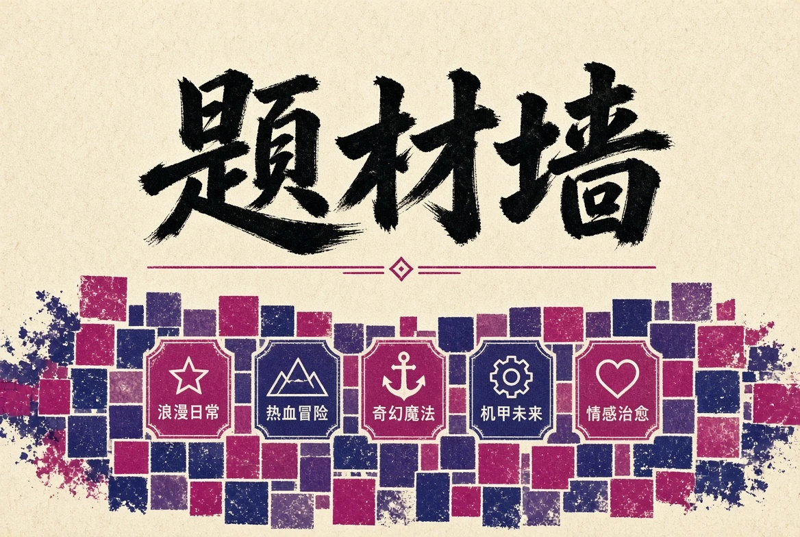 动漫题材墙视觉